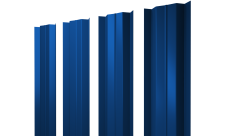 Штакетник М-образный B с прямым резом 0,45 PE lite RAL 5005 сигнальный синий