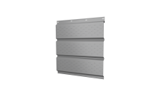 Софит металлический Grand Line полная перфорация 0,45 PE с пленкой RAL 9006 бело-алюминиевый