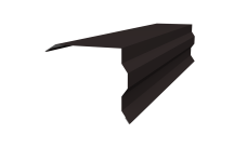 Планка торцевая фигурная 100х85 0,45 Drap TR RAL 9005 черный (2м)