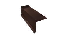 Планка торцевая сегментная 30мм Левая 0,4 PE-Double с пленкой RAL 8017 шоколад