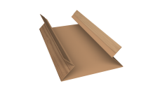 Планка угла внутреннего составная верхняя Экобрус Grand Line 0,45 Print Elite Honey Wood TwinColor (2м)