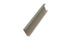 Декоративная накладка на столб универсальная 60х60 для забора жалюзи Grand Line 0,45 Print Elite Milky Wood TwinColor (3м)