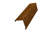 Декоративная накладка на столб универсальная угловая 60х60 для забора жалюзи 0,45 Print Elite Golden Wood TwinColor (3м)