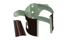 Кронштейн трубы на дерево Grand Line PE матовый 90 мм RAL 8017 шоколад