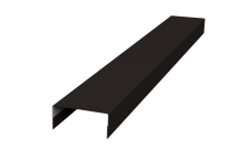 Крышка 45х20 для забора жалюзи Texas Grand Line 0,5 PurPro Matt 275 RAL 9005 черный (2,5м)