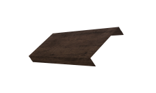 Ламель обратная 125 забора жалюзи Texas 0,45 Print-Double Elite Antique Wood