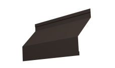 Ламель забора жалюзи Milan new 0,45 PE-Double с пленкой RR 32 темно-коричневый