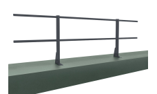 Ограждение кровельное для парапета на плоскую кровлю RAL7024(2,0х0,6м)