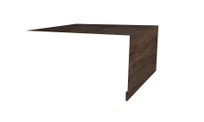 Планка околооконная простая 250х50 Grand Line 0,45 Print Elite Antique Wood TwinColor (2м)