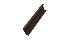 Декоративная накладка на столб универсальная 60х60 для забора жалюзи 0,45 Print-double Elite Antique Wood (1,8м)