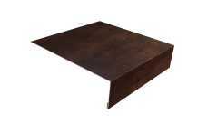 Планка лобовая/околооконная простая 190х50 Grand Line 0,45 Print-Double Premium Cherry Wood Dark F (2м)