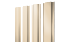 Штакетник Прямоугольный с прямым резом Grand Line 0,45 Drap TX RAL 1015 светлая слоновая кость