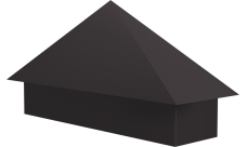 Колпак на полустолб для С21 0,5 Velur X с пленкой RR 32 темно-коричневый