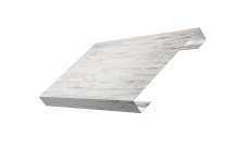 Ламель лицевая 125 забора жалюзи Texas 0,45 Print Elite Snow Wood TwinColor