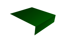 Планка лобовая/околооконная простая 190х50 Grand Line 0,45 PE с пленкой RAL 6002 лиственно-зеленый (2м)