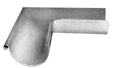 Угол желоба внешний GL ZN 90 гр 150 мм Zn цинк