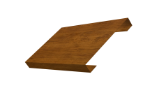 Ламель лицевая 150 забора жалюзи Texas 0,45 Print-Double Elite Golden Wood