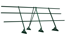 Ограждение кровельное на фальц Grand Line 1,2х3 RAL 6005