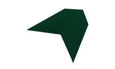 Планка карнизная широкая 100х85 0,5 Satin с пленкой RAL 6005 зеленый мох (2м)