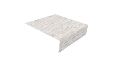 Планка околооконная простая 200х75 0,45 Print Elite Snow Wood TwinColor (2м)