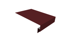 Планка околооконная сложная 300х50х18 (j-фаска) Grand Line 0,5 Satin Matt RAL 3005 красное вино (2м)