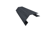 Планка угла внешнего сложного 135 градусов Блок-Хаус new Grand Line 0,45 Print Premium Grey Wood TwinColor (2м)