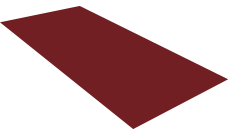 Плоский лист Grand Line 0,7 PE с пленкой RAL 3005 красное вино