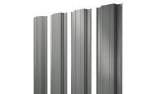 Штакетник Прямоугольный с прямым резом 0,45 PE RAL 7005 мышино-серый