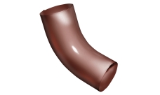 Колено 60 град Grand Line PU 90 мм RAL 8004 терракота