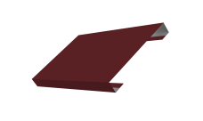 Ламель лицевая 150 забора жалюзи Техас Grand Line 0,5 Сатин RAL 3005 красное вино