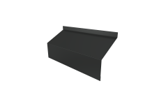 Ламель забора жалюзи Milan/Milan new стартовая/финишная для калиток и ворот 0,45 Drap TX RAL 7016 антрацитово-серый