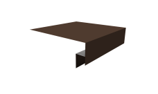 Планка околооконная сложная Блок-Хаус new 200х50х27 Grand Line 0,5 PurPro Matt 275 RAL 8017 шоколад (3м)