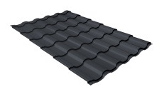 Профиль волновой "Кредо" ("Kredo") 0,45 Drap-double TX RAL 7024 мокрый асфальт