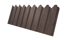 Профнастил С20A фигурный 0,45 Print Elite White Wood TwinColor