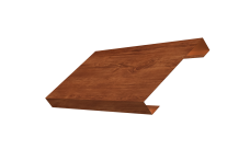 Ламель лицевая 125 забора жалюзи Texas 0,45 Print Elite Rowan TwinColor