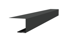 Планка завершающая для Кликфальц Pro 0,5 Satin Matt TX RAL 7016 антрацитово-серый (2м)