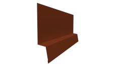 Планка начальная фальц 0,45 PE с пленкой RAL 3009 оксидно-красный (3м)