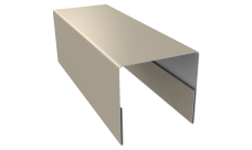 Планка П-образная заборная 20 Grand Line 0,45 Drap TX RAL 1015 светлая слоновая кость (3м)