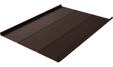 Фальц двойной стоячий Line Grand Line 0,5 PurPro с пленкой на замках RAL 8017 шоколад