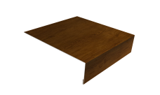 Планка лобовая/околооконная простая 190х50 Grand Line 0,45 Print-Double Elite Golden Wood (2м)