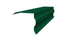 Планка торцевая фигурная 100х85 Grand Line 0,45 PE с пленкой RAL 6005 зеленый мох (2м)