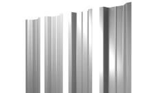 Штакетник П-образный B с прямым резом Grand Line 0,45 Drap TX RAL 9003 сигнальный белый