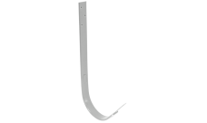 Крюк длинный GL PU 150 мм RAL 9003 сигнальный белый