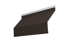 Ламель забора жалюзи Милан Grand Line 0,5 Satin RR 32 темно-коричневый