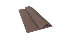 Планка финишная Блок-Хаус новый Grand Line 0,45 Принт Элит Беленый дуб TwinColor (2м)