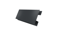 Планка H-образная стыковочная сложная Grand Line 0,5 Velur X RAL 7016 антрацитово-серый (2м)