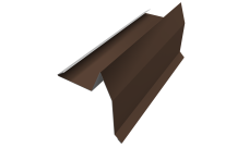 Планка торцевая для шифера 0,45 Drap TX RAL 8017 шоколад (2м)