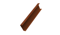 Декоративная накладка на столб универсальная 60х60 для забора жалюзи Grand Line 0,45 Print Premium Rowan Wood Intense FTC (1,8м)