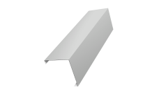 Декоративная накладка на столб универсальная угловая 80х80 для забора жалюзи 0,45 Drap TX RAL 7047 телегрей 4 (1,8м)