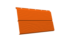 ЭкоБрус 0,345 Gofr Grand Line 0,45 PE с пленкой RAL 2004 оранжевый